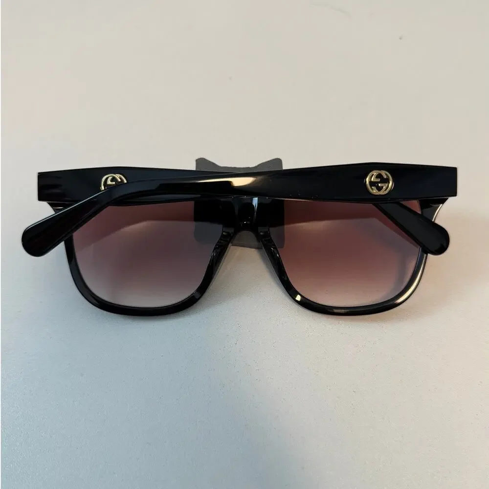 NWT GUCCI GG1338S Sunglasses‎ in Black-Red Gradient Lens